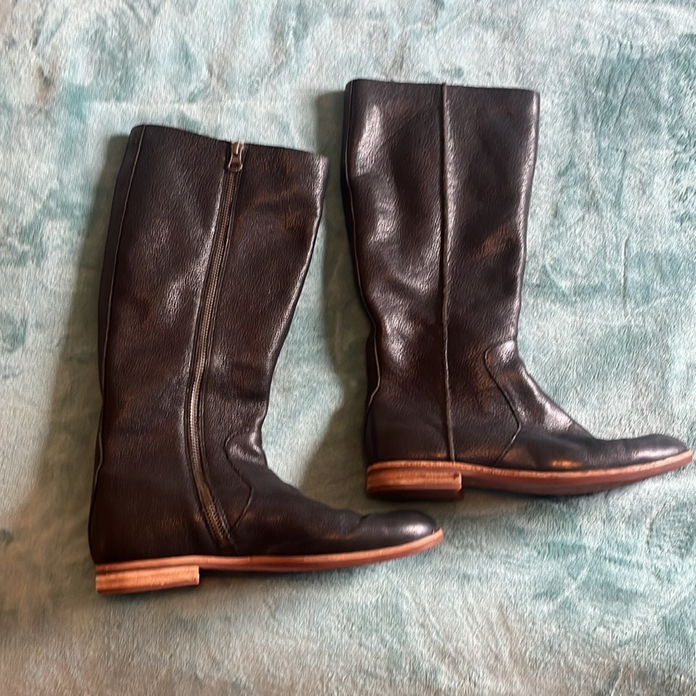 Black Sydney Kork-Ease leather riding boots